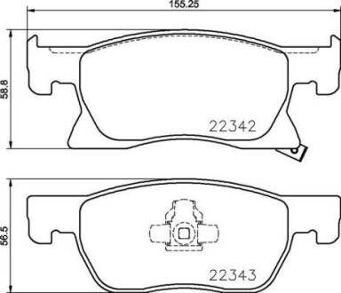 Колодки гальмівні ASTRA K 15.. BREMBO P59092