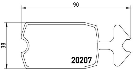 Гальмівні колодки, дискове гальмо (набір) BREMBO P61002