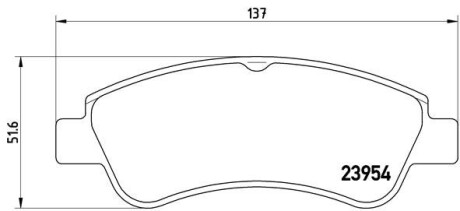 Колодка торм. диск. CITROEN C3, C4, DS3 PEUGEOT 206, 207 передн. BREMBO P 61 066