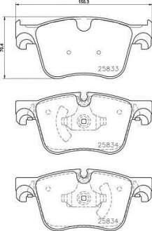 Гальмівні колодки (набір) BREMBO P61127