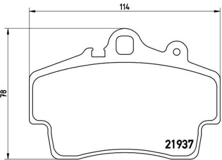 Гальмівні колодки, дискове гальмо (набір) BREMBO P65007