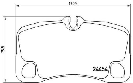 Гальмівні колодки, дискове гальмо (набір) BREMBO P65013