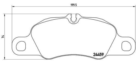 Гальмівні колодки, дискове гальмо (набір) BREMBO P65018