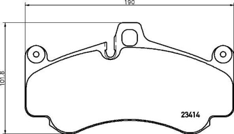 Гальмівні колодки (набір) BREMBO P65032