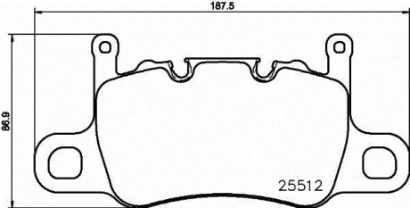 Гальмівні колодки (набір) BREMBO P65037 (фото 1)