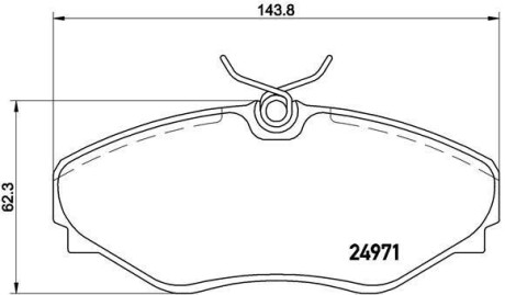 Колодки гальмівні AVANTIME ESPACE BREMBO P68055