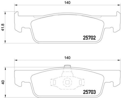 Гальмівні колодки дискові BREMBO P68 059X