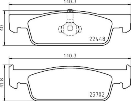 Колодки гальмівні, дискові BREMBO P68069