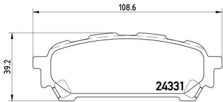 Гальмівні колодки, дискове гальмо (набір) BREMBO P78014