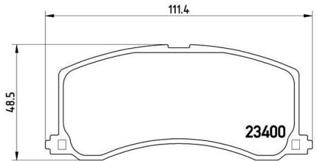 Гальмівні колодки, дискове гальмо (набір) BREMBO P79010 (фото 1)