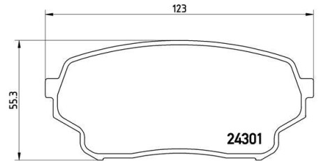 Гальмівні колодки, дискове гальмо (набір) BREMBO P79019