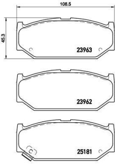 Гальмівні колодки дискові BREMBO P79023