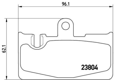 Гальмівні колодки, дискове гальмо (набір) BREMBO P83059 (фото 1)