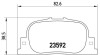 Гальмівні колодки, дискове гальмо (набір) BREMBO P83063 (фото 1)