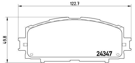 Гальмівні колодки, дискове гальмо (набір) BREMBO P83086