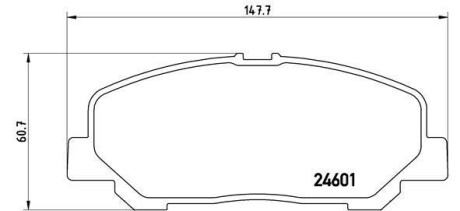 Гальмівні колодки, дискове гальмо (набір) BREMBO P83099