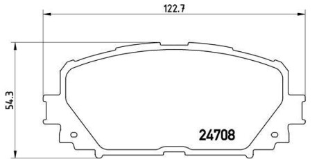 Гальмівні колодки, дискове гальмо (набір) BREMBO P83101