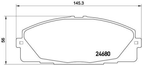 Гальмівні колодки дискові BREMBO P83 139