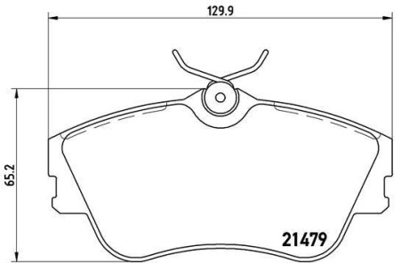 Гальмівні колодки, дискове гальмо (набір) BREMBO P85029