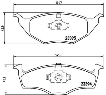 Гальмівні колодки, дискове гальмо (набір) BREMBO P85055