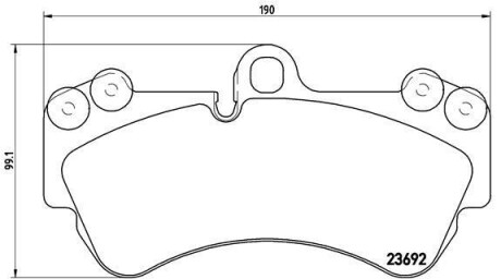 Колодки тормозные BREMBO P85069