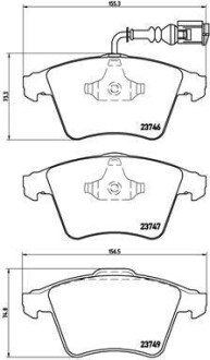 Гальмівні колодки, дискове гальмо (набір) BREMBO P85082