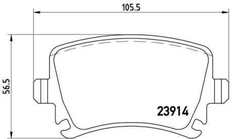 Гальмівні колодки, тюнінг BREMBO P85095X