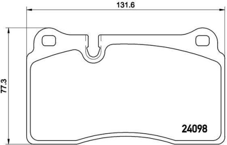 Колодки гальмівні A3 RS3 TT BREMBO P85116