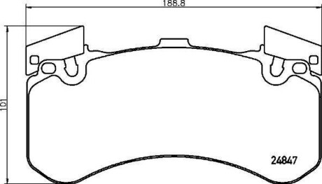 Колодки гальмівні, дискові BREMBO P85136