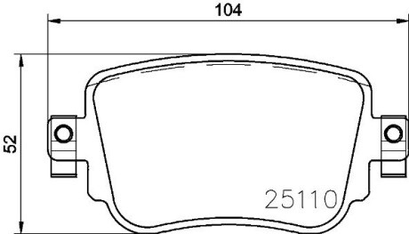 Комплект гальмівних колодок з 4 шт. дисків BREMBO P85140 (фото 1)