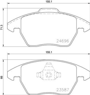 Гальмівні колодки дискові BREMBO P85 148