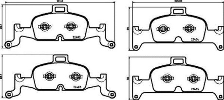 Гальмівні колодки BREMBO P85164