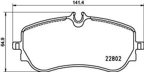 Колодки гальмівні, дискові BREMBO P85172