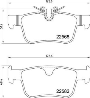 Гальмівні колодки дискові BREMBO P86 030