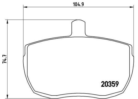 Гальмівні колодки, дискове гальмо (набір) BREMBO PA6001