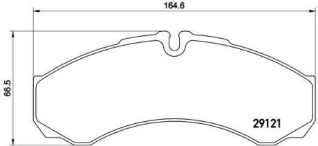 Гальмівні колодки, дискове гальмо (набір) BREMBO PA6017