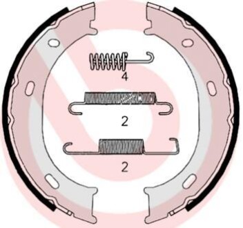 Гальмівні колодки ручного гальма BREMBO S50510