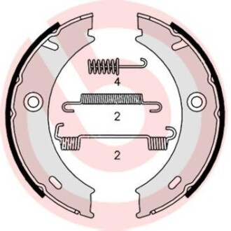 Гальмівні колодки ручного гальма BREMBO S50512