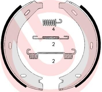 Гальмівні колодки ручного гальма BREMBO S50517