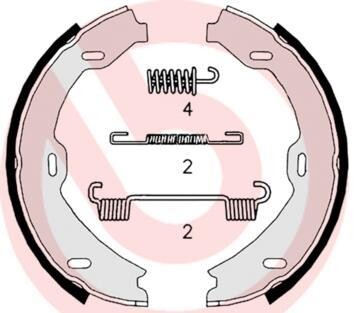 Гальмівні колодки ручного гальма BREMBO S50518