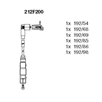 Дроти запалення, набір BREMI 212F200