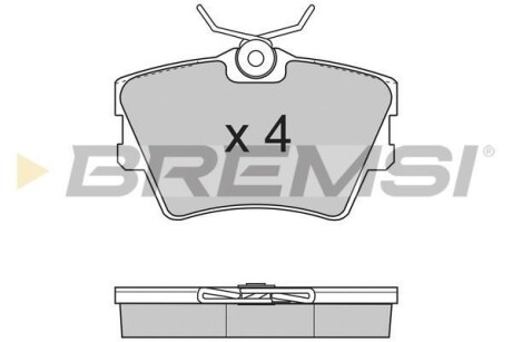 Гальмівні колодки (набір) BREMSI BP2724