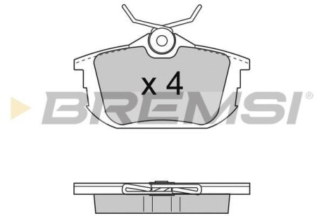 Гальмівні колодки (набір) BREMSI BP2742