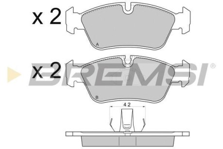 Гальмівні колодки (набір) BREMSI BP2745