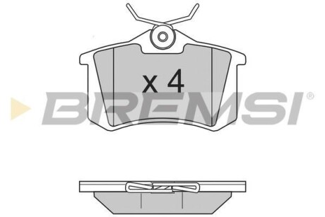 Гальмівні колодки (набір) BREMSI BP2806