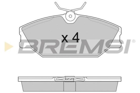 Гальмівні колодки (набір) BREMSI BP2874