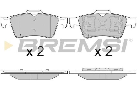 Гальмівні колодки (набір) BREMSI BP2980