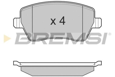 Гальмівні колодки (набір) BREMSI BP3026