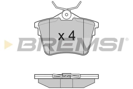 Гальмівні колодки (набір) BREMSI BP3183