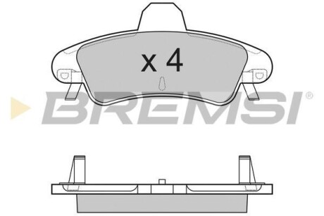 Гальмівні колодки (набір) BREMSI BP3188